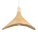 GLOBOSTAR® CUBA 01717 Boho Κρεμαστό Φωτιστικό Οροφής με Ντουί 1 x E27 AC 220-240V IP20 - Μπεζ - Μ43 x Π43 x Υ30cm - Image 9