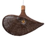 GLOBOSTAR® CUBA 01718 Boho Κρεμαστό Φωτιστικό Οροφής με Ντουί 1 x E27 AC 220-240V IP20 - Καφέ - Μ43 x Π43 x Y30cm - Image 6