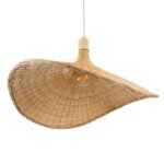 GLOBOSTAR® CUBA 01719 Boho Κρεμαστό Φωτιστικό Οροφής με Ντουί 1 x E27 AC 220-240V IP20 - Μπεζ - Μ53 x Π53 x Υ30cm - Image 6