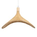 GLOBOSTAR® CUBA 01719 Boho Κρεμαστό Φωτιστικό Οροφής με Ντουί 1 x E27 AC 220-240V IP20 - Μπεζ - Μ53 x Π53 x Υ30cm - Image 9