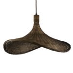 GLOBOSTAR® CUBA 01720 Boho Κρεμαστό Φωτιστικό Οροφής με Ντουί 1 x E27 AC 220-240V IP20 - Καφέ - Μ53 x Π53 x Υ30cm - Image 5