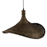 GLOBOSTAR® CUBA 01720 Boho Κρεμαστό Φωτιστικό Οροφής με Ντουί 1 x E27 AC 220-240V IP20 - Καφέ - Μ53 x Π53 x Υ30cm - Image 7