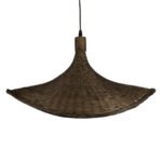 GLOBOSTAR® CUBA 01720 Boho Κρεμαστό Φωτιστικό Οροφής με Ντουί 1 x E27 AC 220-240V IP20 - Καφέ - Μ53 x Π53 x Υ30cm - Image 8