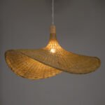 GLOBOSTAR® CUBA 01721 Boho Κρεμαστό Φωτιστικό Οροφής με Ντουί 1 x E27 AC 220-240V IP20 - Μπεζ - Μ63 x Π63 x Υ32cm - Image 3