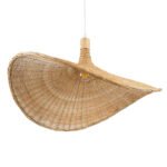 GLOBOSTAR® CUBA 01721 Boho Κρεμαστό Φωτιστικό Οροφής με Ντουί 1 x E27 AC 220-240V IP20 - Μπεζ - Μ63 x Π63 x Υ32cm - Image 6