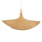 GLOBOSTAR® CUBA 01721 Boho Κρεμαστό Φωτιστικό Οροφής με Ντουί 1 x E27 AC 220-240V IP20 - Μπεζ - Μ63 x Π63 x Υ32cm - Image 8