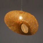 GLOBOSTAR® CARIBBEAN 01723 Boho Κρεμαστό Φωτιστικό Οροφής με Ντουί 1 x E27 AC 220-240V IP20 - Μπεζ - Μ45 x Π45 x Υ24cm - Image 3