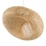 GLOBOSTAR® CARIBBEAN 01723 Boho Κρεμαστό Φωτιστικό Οροφής με Ντουί 1 x E27 AC 220-240V IP20 - Μπεζ - Μ45 x Π45 x Υ24cm - Image 6