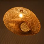 GLOBOSTAR® CARIBBEAN 01724 Boho Κρεμαστό Φωτιστικό Οροφής με Ντουί 1 x E27 AC 220-240V IP20 - Μπεζ - Μ60 x Π60 x Υ38cm - Image 3