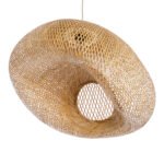 GLOBOSTAR® CARIBBEAN 01724 Boho Κρεμαστό Φωτιστικό Οροφής με Ντουί 1 x E27 AC 220-240V IP20 - Μπεζ - Μ60 x Π60 x Υ38cm - Image 6