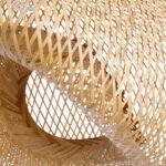 GLOBOSTAR® CARIBBEAN 01724 Boho Κρεμαστό Φωτιστικό Οροφής με Ντουί 1 x E27 AC 220-240V IP20 - Μπεζ - Μ60 x Π60 x Υ38cm - Image 8