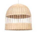 GLOBOSTAR® LUCIA 01725 Boho Κρεμαστό Φωτιστικό Οροφής με Ντουί 1 x E27 AC 220-240V IP20 - Μπεζ - Μ40 x Π40 x Y34cm