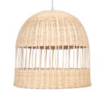 GLOBOSTAR® LUCIA 01725 Boho Κρεμαστό Φωτιστικό Οροφής με Ντουί 1 x E27 AC 220-240V IP20 - Μπεζ - Μ40 x Π40 x Y34cm - Image 5