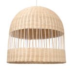 GLOBOSTAR® LUCIA 01726 Boho Κρεμαστό Φωτιστικό Οροφής με Ντουί 1 x E27 AC 220-240V IP20 - Μπεζ - Μ60 x Π60 x Y60cm