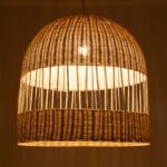 GLOBOSTAR® LUCIA 01726 Boho Κρεμαστό Φωτιστικό Οροφής με Ντουί 1 x E27 AC 220-240V IP20 - Μπεζ - Μ60 x Π60 x Y60cm - Image 3