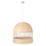 GLOBOSTAR® LUCIA 01726 Boho Κρεμαστό Φωτιστικό Οροφής με Ντουί 1 x E27 AC 220-240V IP20 - Μπεζ - Μ60 x Π60 x Y60cm - Image 4