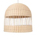 GLOBOSTAR® LUCIA 01726 Boho Κρεμαστό Φωτιστικό Οροφής με Ντουί 1 x E27 AC 220-240V IP20 - Μπεζ - Μ60 x Π60 x Y60cm - Image 5