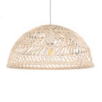 GLOBOSTAR® COMORES 01727 Boho Κρεμαστό Φωτιστικό Οροφής με Ντουί 1 x E27 AC 220-240V IP20 - Μπεζ - Μ40 x Π40 x Y20cm