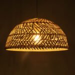 GLOBOSTAR® COMORES 01727 Boho Κρεμαστό Φωτιστικό Οροφής με Ντουί 1 x E27 AC 220-240V IP20 - Μπεζ - Μ40 x Π40 x Y20cm - Image 3