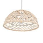 GLOBOSTAR® COMORES 01727 Boho Κρεμαστό Φωτιστικό Οροφής με Ντουί 1 x E27 AC 220-240V IP20 - Μπεζ - Μ40 x Π40 x Y20cm - Image 6