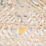 GLOBOSTAR® COMORES 01727 Boho Κρεμαστό Φωτιστικό Οροφής με Ντουί 1 x E27 AC 220-240V IP20 - Μπεζ - Μ40 x Π40 x Y20cm - Image 8