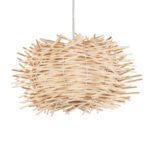 GLOBOSTAR® MINORCA 01729 Boho Κρεμαστό Φωτιστικό Οροφής με Ντουί 1 x E27 AC 220-240V IP20 - Μπεζ - Μ30 x Π30 x Υ18cm - Image 6