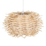 GLOBOSTAR® MINORCA 01730 Boho Κρεμαστό Φωτιστικό Οροφής με Ντουί 1 x E27 AC 220-240V IP20 - Μπεζ - Μ35 x Π35 x Y23cm - Image 7