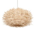 GLOBOSTAR® MINORCA 01731 Boho Κρεμαστό Φωτιστικό Οροφής με Ντουί 1 x E27 AC 220-240V IP20 - Μπεζ - Μ60 x Π60 x Y35cm - Image 6