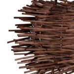 GLOBOSTAR® MINORCA 01732 Boho Κρεμαστό Φωτιστικό Οροφής με Ντουί 1 x E27 AC 220-240V IP20 - Καφέ - Μ30 x Π30 x Υ18cm - Image 8