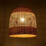 GLOBOSTAR® BORA-BORA 01735 Boho Κρεμαστό Φωτιστικό Οροφής με Ντουί 1 x E27 AC 220-240V IP20 - Μπεζ - Μ42 x Π42 x Υ44cm - Image 3