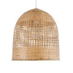 GLOBOSTAR® BORA-BORA 01735 Boho Κρεμαστό Φωτιστικό Οροφής με Ντουί 1 x E27 AC 220-240V IP20 - Μπεζ - Μ42 x Π42 x Υ44cm - Image 5