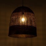 GLOBOSTAR® BORA-BORA 01736 Boho Κρεμαστό Φωτιστικό Οροφής με Ντουί 1 x E27 AC 220-240V IP20 - Καφέ - Μ42 x Π42 x Y44cm - Image 3