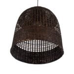 GLOBOSTAR® BORA-BORA 01736 Boho Κρεμαστό Φωτιστικό Οροφής με Ντουί 1 x E27 AC 220-240V IP20 - Καφέ - Μ42 x Π42 x Y44cm - Image 6