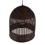 GLOBOSTAR® BORA-BORA 01736 Boho Κρεμαστό Φωτιστικό Οροφής με Ντουί 1 x E27 AC 220-240V IP20 - Καφέ - Μ42 x Π42 x Y44cm - Image 7