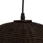 GLOBOSTAR® BORA-BORA 01736 Boho Κρεμαστό Φωτιστικό Οροφής με Ντουί 1 x E27 AC 220-240V IP20 - Καφέ - Μ42 x Π42 x Y44cm - Image 8