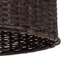 GLOBOSTAR® BORA-BORA 01736 Boho Κρεμαστό Φωτιστικό Οροφής με Ντουί 1 x E27 AC 220-240V IP20 - Καφέ - Μ42 x Π42 x Y44cm - Image 9