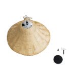 GLOBOSTAR® JUNIPER 01737 Boho Κρεμαστό Φωτιστικό Οροφής με Ντουί 1 x E27 AC 220-240V IP20 - Μπεζ - Μ45 x Π45 x Υ40cm - Image 10