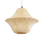 GLOBOSTAR® JUNIPER 01737 Boho Κρεμαστό Φωτιστικό Οροφής με Ντουί 1 x E27 AC 220-240V IP20 - Μπεζ - Μ45 x Π45 x Υ40cm - Image 2