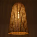 GLOBOSTAR® FAROL 01746 Boho Κρεμαστό Φωτιστικό Οροφής με Ντουί 1 x E27 AC 220-240V IP20 - Μπεζ - Μ60 x Π60 x Y100cm - Image 3