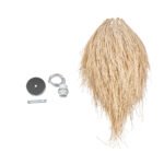 GLOBOSTAR® ARCHIPELAGO 01747 Boho Κρεμαστό Φωτιστικό Οροφής με Ντουί 1 x E27 AC 220-240V IP20 - Μπεζ - Μ30 x Π30 x Υ63cm - Image 10