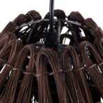 GLOBOSTAR® ARCHIPELAGO 01748 Boho Κρεμαστό Φωτιστικό Οροφής με Ντουί 1 x E27 AC 220-240V IP20 - Καφέ - Μ30 x Π30 x Υ63cm - Image 8