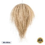 GLOBOSTAR® ARCHIPELAGO 01749 Boho Κρεμαστό Φωτιστικό Οροφής με Ντουί 1 x E27 AC 220-240V IP20 - Μπεζ - Μ40 x Π40 x Υ63cm