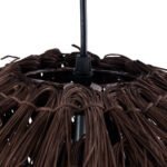 GLOBOSTAR® ARCHIPELAGO 01750 Boho Κρεμαστό Φωτιστικό Οροφής με Ντουί 1 x E27 AC 220-240V IP20 - Καφέ - Μ40 x Π40 x Υ63cm - Image 8