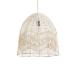 GLOBOSTAR® ALOHA 01751 Boho Κρεμαστό Φωτιστικό Οροφής με Ντουί 1 x E27 AC 220-240V IP20 - Μπεζ - Μ45 x Π45 x Υ48cm - Image 2