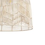 GLOBOSTAR® ALOHA 01751 Boho Κρεμαστό Φωτιστικό Οροφής με Ντουί 1 x E27 AC 220-240V IP20 - Μπεζ - Μ45 x Π45 x Υ48cm - Image 8