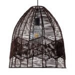 GLOBOSTAR® ALOHA 01752 Boho Κρεμαστό Φωτιστικό Οροφής με Ντουί 1 x E27 AC 220-240V IP20 - Καφέ - Μ45 x Π45 x Υ48cm - Image 5