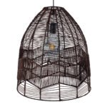 GLOBOSTAR® ALOHA 01752 Boho Κρεμαστό Φωτιστικό Οροφής με Ντουί 1 x E27 AC 220-240V IP20 - Καφέ - Μ45 x Π45 x Υ48cm - Image 7