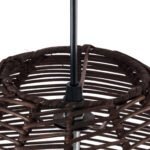 GLOBOSTAR® ALOHA 01752 Boho Κρεμαστό Φωτιστικό Οροφής με Ντουί 1 x E27 AC 220-240V IP20 - Καφέ - Μ45 x Π45 x Υ48cm - Image 8