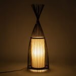 GLOBOSTAR® AZORES 01754 Boho Επιδαπέδιο Φωτιστικό με Ντουί 1 x E27 AC 220-240V IP20 - Καφέ & Μπεζ - Μ30 x Π30 x Υ90cm - Image 3