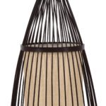 GLOBOSTAR® AZORES 01754 Boho Επιδαπέδιο Φωτιστικό με Ντουί 1 x E27 AC 220-240V IP20 - Καφέ & Μπεζ - Μ30 x Π30 x Υ90cm - Image 6